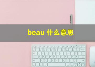 beau 什么意思